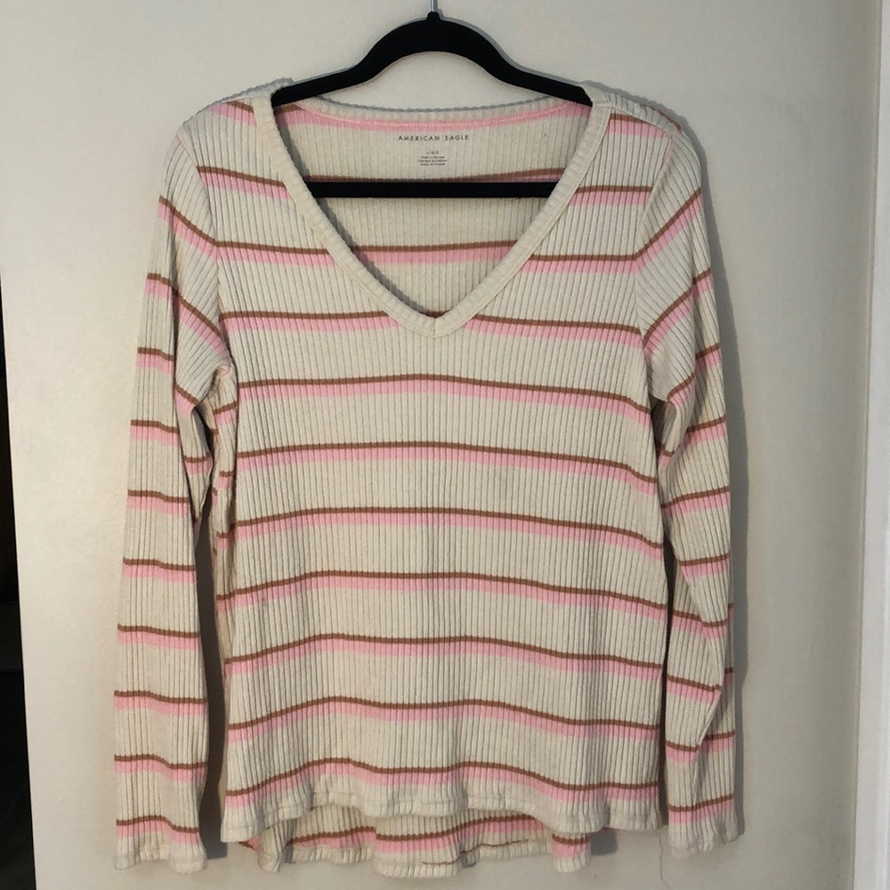 Soft striped long sleeve